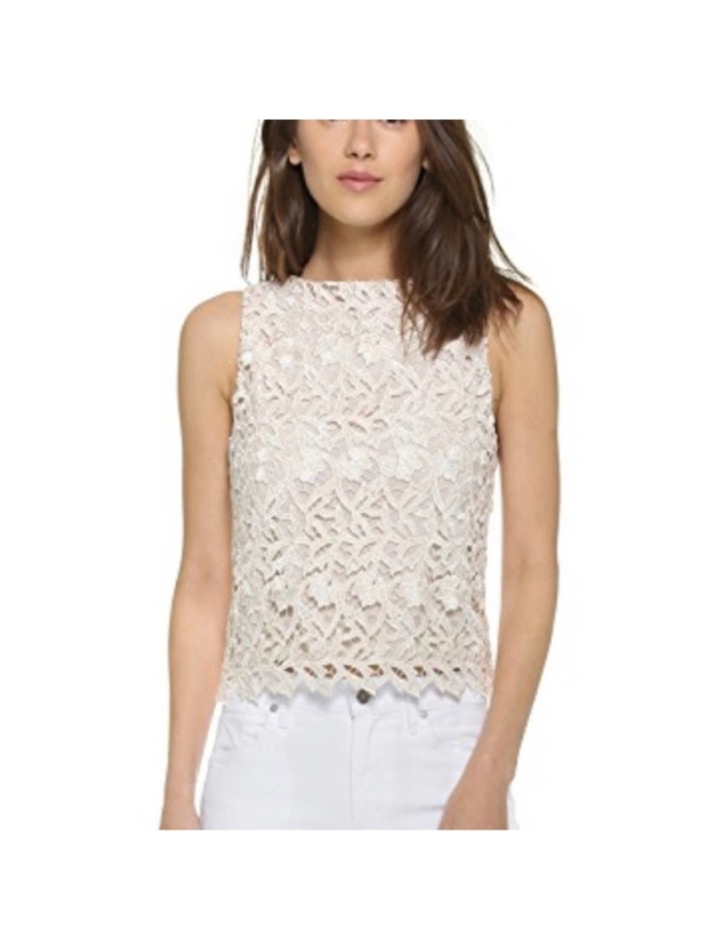 Alice Olivia Amal Sleeveless Lace Top Taylor Swift Small
